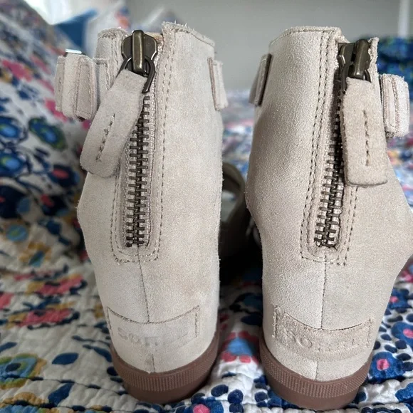 Sorel Joanie Ankle Strap Wedge sandals, size 8.5 - Picture 3 of 4